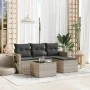 Set de sofás de jardín 4 pzas y cojines ratán sintético gris by , Garden sets - Ref: Foro24-3252409, Price: 279,95 €, Discoun...