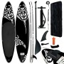 Black inflatable paddle surf board set 305x76x15 cm by vidaXL, Paddleboards - Ref: Foro24-92746, Price: 253,07 €, Discount: %