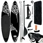 Black inflatable paddle surf board set 305x76x15 cm by vidaXL, Paddleboards - Ref: Foro24-92746, Price: 249,22 €, Discount: %