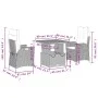 Set comedor de jardín 3 pzas con cojines ratán sintético beige by , Garden sets - Ref: Foro24-3277469, Price: 412,43 €, Disco...