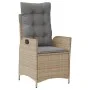 Set comedor de jardín 3 pzas con cojines ratán sintético beige by , Garden sets - Ref: Foro24-3277481, Price: 388,49 €, Disco...
