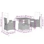 Set comedor de jardín 3 pzas con cojines ratán sintético beige by , Garden sets - Ref: Foro24-3277481, Price: 388,49 €, Disco...
