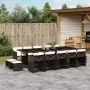 Set comedor de jardín y cojines 15 pzas ratán sintético marrón by , Garden sets - Ref: Foro24-3211173, Price: 871,45 €, Disco...