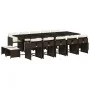 Set comedor de jardín y cojines 15 pzas ratán sintético marrón by , Garden sets - Ref: Foro24-3211173, Price: 871,45 €, Disco...