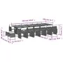 Set comedor de jardín 17 pzas y cojines ratán sintético gris by , Garden sets - Ref: Foro24-3211190, Price: 1,00 €, Discount: %