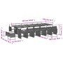 Set comedor de jardín 17 pzas y cojines ratán sintético gris by , Garden sets - Ref: Foro24-3211190, Price: 997,56 €, Discoun...