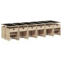 Set comedor de jardín 17 pzas con cojines ratán sintético beige de , Conjuntos de jardín - Ref: Foro24-3211186, Precio: 905,7...