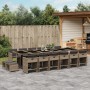 Set comedor de jardín 17 pzas y cojines ratán sintético gris by , Garden sets - Ref: Foro24-3211184, Price: 905,33 €, Discoun...