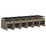 Set comedor de jardín 17 pzas y cojines ratán sintético gris by , Garden sets - Ref: Foro24-3211184, Price: 1,00 €, Discount: %