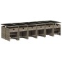 Set comedor de jardín 17 pzas y cojines ratán sintético gris by , Garden sets - Ref: Foro24-3211184, Price: 905,33 €, Discoun...