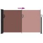 Toldo lateral retráctil marrón 120x500 cm de , Sombrillas - Ref: Foro24-4004404, Precio: 93,97 €, Descuento: %