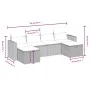Gartensofagarnitur 6-teilig mit grauen Polstern aus synthetischem Rattan von , Gartensets - Ref: Foro24-3263548, Preis: 359,1...