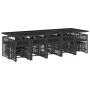 Set comedor de jardín con cojines 15 pzas ratán sintético negro de , Conjuntos de jardín - Ref: Foro24-3211711, Precio: 898,0...