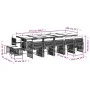 Set comedor de jardín con cojines 15 pzas ratán sintético negro de , Conjuntos de jardín - Ref: Foro24-3211711, Precio: 898,0...