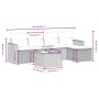 Set de sofás de jardín 6 pzas y cojines ratán sintético gris de , Conjuntos de jardín - Ref: Foro24-3263478, Precio: 359,66 €...