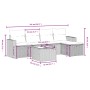 Set de sofás de jardín 6 pzas y cojines ratán sintético gris de , Conjuntos de jardín - Ref: Foro24-3263478, Precio: 359,66 €...