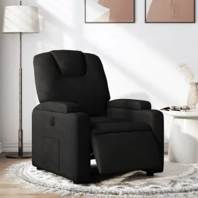 Sillón reclinable eléctrico de tela negro by , Armchairs - Ref: Foro24-3204346, Price: 254,51 €, Discount: %
