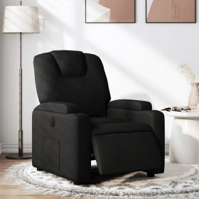 Sillón reclinable eléctrico de tela negro de , Sillones - Ref: Foro24-3204346, Precio: 234,51 €, Descuento: %