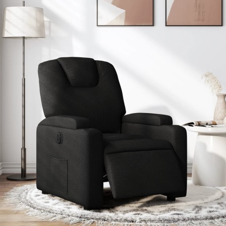 Sillón reclinable eléctrico de tela negro by , Armchairs - Ref: Foro24-3204346, Price: 234,51 €, Discount: %