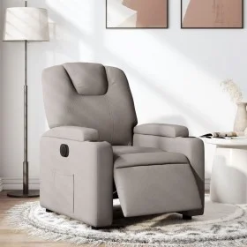 Sillón reclinable eléctrico tela gris taupé by , Armchairs - Ref: Foro24-3204352, Price: 247,25 €, Discount: %