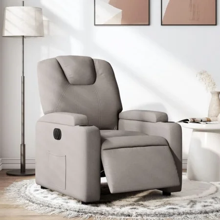 Sillón reclinable eléctrico tela gris taupé de , Sillones - Ref: Foro24-3204352, Precio: 247,25 €, Descuento: %