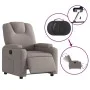 Sillón reclinable eléctrico tela gris taupé de , Sillones - Ref: Foro24-3204352, Precio: 247,25 €, Descuento: %
