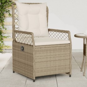Sillones reclinables de jardín 2 uds ratán sintético beige de , Sillas de jardín - Ref: Foro24-368665, Precio: 201,69 €, Desc...