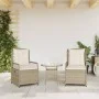 Garten-Liegestühle 2 Stück aus synthetischem Rattan in Beige. von , Gartenstühle - Ref: Foro24-368665, Preis: 212,42 €, Rabat...