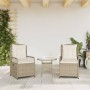 Garten-Liegestühle 2 Stück aus synthetischem Rattan in Beige. von , Gartenstühle - Ref: Foro24-368665, Preis: 201,69 €, Rabat...