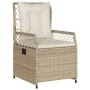 Garten-Liegestühle 2 Stück aus synthetischem Rattan in Beige. von , Gartenstühle - Ref: Foro24-368665, Preis: 212,42 €, Rabat...