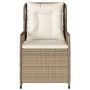 Garten-Liegestühle 2 Stück aus synthetischem Rattan in Beige. von , Gartenstühle - Ref: Foro24-368665, Preis: 201,69 €, Rabat...
