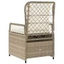 Garten-Liegestühle 2 Stück aus synthetischem Rattan in Beige. von , Gartenstühle - Ref: Foro24-368665, Preis: 212,42 €, Rabat...