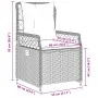 Garten-Liegestühle 2 Stück aus synthetischem Rattan in Beige. von , Gartenstühle - Ref: Foro24-368665, Preis: 212,42 €, Rabat...