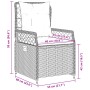 Garten-Liegestühle 2 Stück aus synthetischem Rattan in Beige. von , Gartenstühle - Ref: Foro24-368665, Preis: 201,69 €, Rabat...