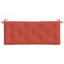 Cojín para banco de jardín tela rojo melange 120x50x7 cm by , Cushions for chairs and sofas - Ref: Foro24-4002548, Price: 35,...