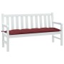 Cojín para banco de jardín tela rojo tinto melange 150x50x7 cm by , Cushions for chairs and sofas - Ref: Foro24-4002562, Pric...