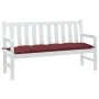 Kissen für Gartenbank aus Stoff in Rotwein-Melange, 150x50x7 cm. von , Kissen für Stühle und Sofas - Ref: Foro24-4002562, Pre...