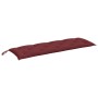 Cojín para banco de jardín tela rojo tinto melange 150x50x7 cm by , Cushions for chairs and sofas - Ref: Foro24-4002562, Pric...