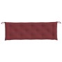 Cojín para banco de jardín tela rojo tinto melange 150x50x7 cm by , Cushions for chairs and sofas - Ref: Foro24-4002562, Pric...