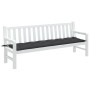 Cojín para banco jardín tela gris antracita melange 200x50x7 cm by , Cushions for chairs and sofas - Ref: Foro24-4002574, Pri...