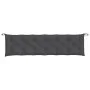 Sitzkissen für Gartenbank, grauer Anthrazit-Melange-Stoff, 200x50x7 cm. von , Kissen für Stühle und Sofas - Ref: Foro24-40025...