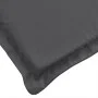 Cojín para banco jardín tela gris antracita melange 200x50x7 cm de , Cojines para sillas y sofás - Ref: Foro24-4002574, Preci...