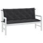 Cojines banco jardín 2 uds tela antracita melange 150x50x7 cm by , Cushions for chairs and sofas - Ref: Foro24-4002607, Price...