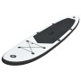 Schwarz-weißes aufblasbares Paddle-Board-Set von vidaXL, Paddleboards - Ref: Foro24-92727, Preis: 177,45 €, Rabatt: %