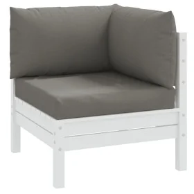 Cojines para sofá de palets 3 uds tela gris oscuro melange by , Cushions for chairs and sofas - Ref: Foro24-4002653, Price: 5...