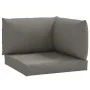 Cojines para sofá de palets 3 uds tela gris oscuro melange by , Cushions for chairs and sofas - Ref: Foro24-4002653, Price: 5...