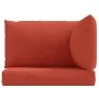 Cojines para sofá de palets 3 uds tela rojo melange de , Cojines para sillas y sofás - Ref: Foro24-4002658, Precio: 45,67 €, ...