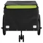 Remolque para bicicleta hierro negro y verde 45 kg by , Bicycle trailers - Ref: Foro24-94116, Price: 118,92 €, Discount: %