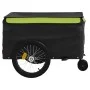 Remolque para bicicleta hierro negro y verde 45 kg by , Bicycle trailers - Ref: Foro24-94116, Price: 118,92 €, Discount: %