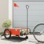 Remolque para bicicletas tela Oxford y hierro naranja y negro by , Bicycle trailers - Ref: Foro24-94194, Price: 101,12 €, Dis...